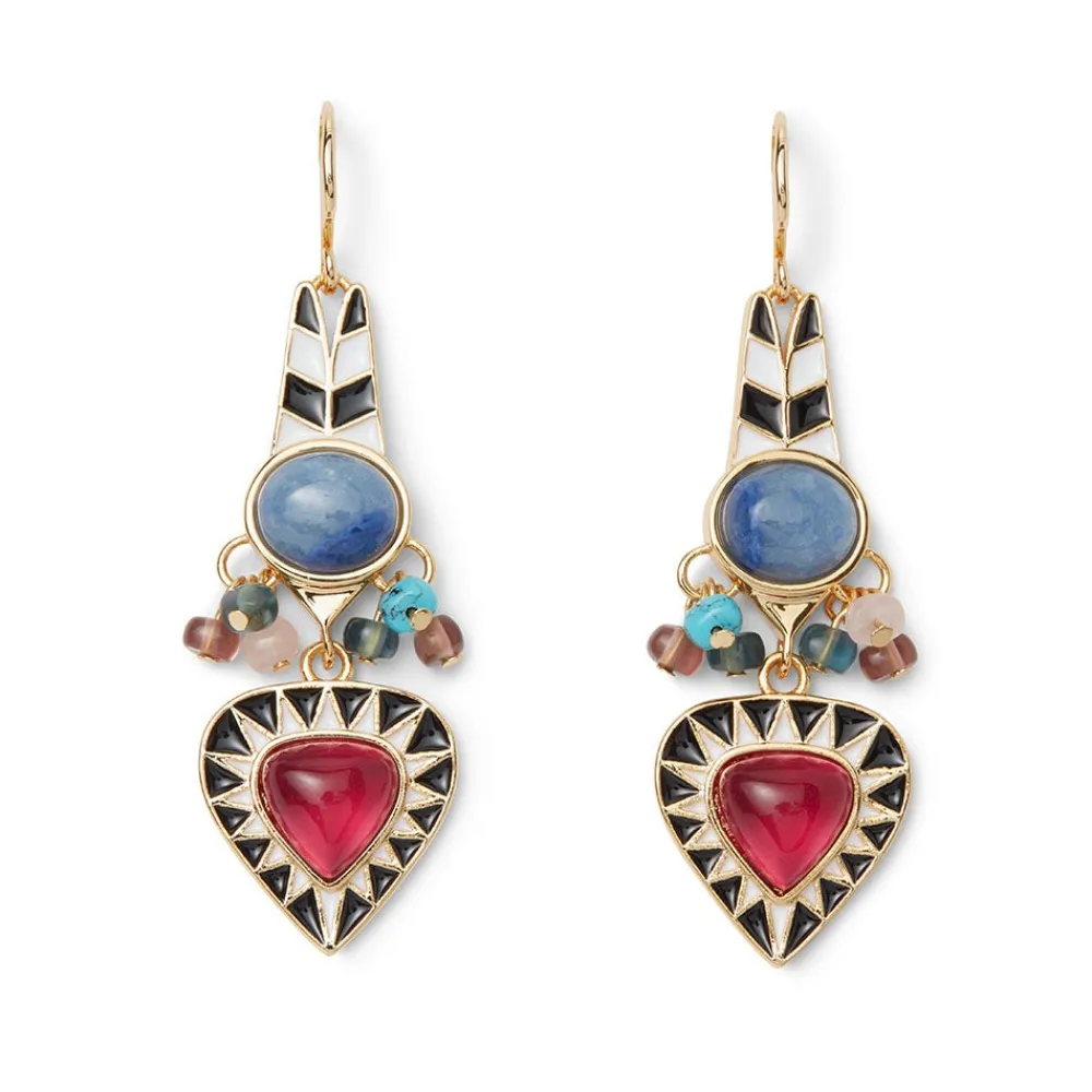 atef_crown_statement_drop_earrings_0.webp Atef Crown Statement Drop Earrings*The Met Store Outlet