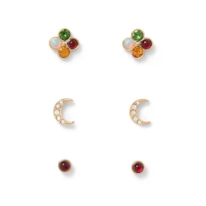 Celestial Symbols Stellar Stud Earrings Set*The Met Store Store