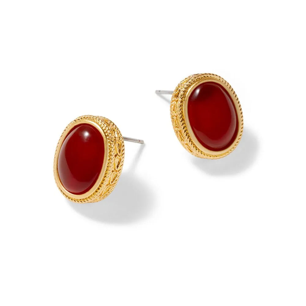 classical_carnelian_stud_earrings_2.webp Classical Carnelian Stud Earrings*The Met Store Fashion