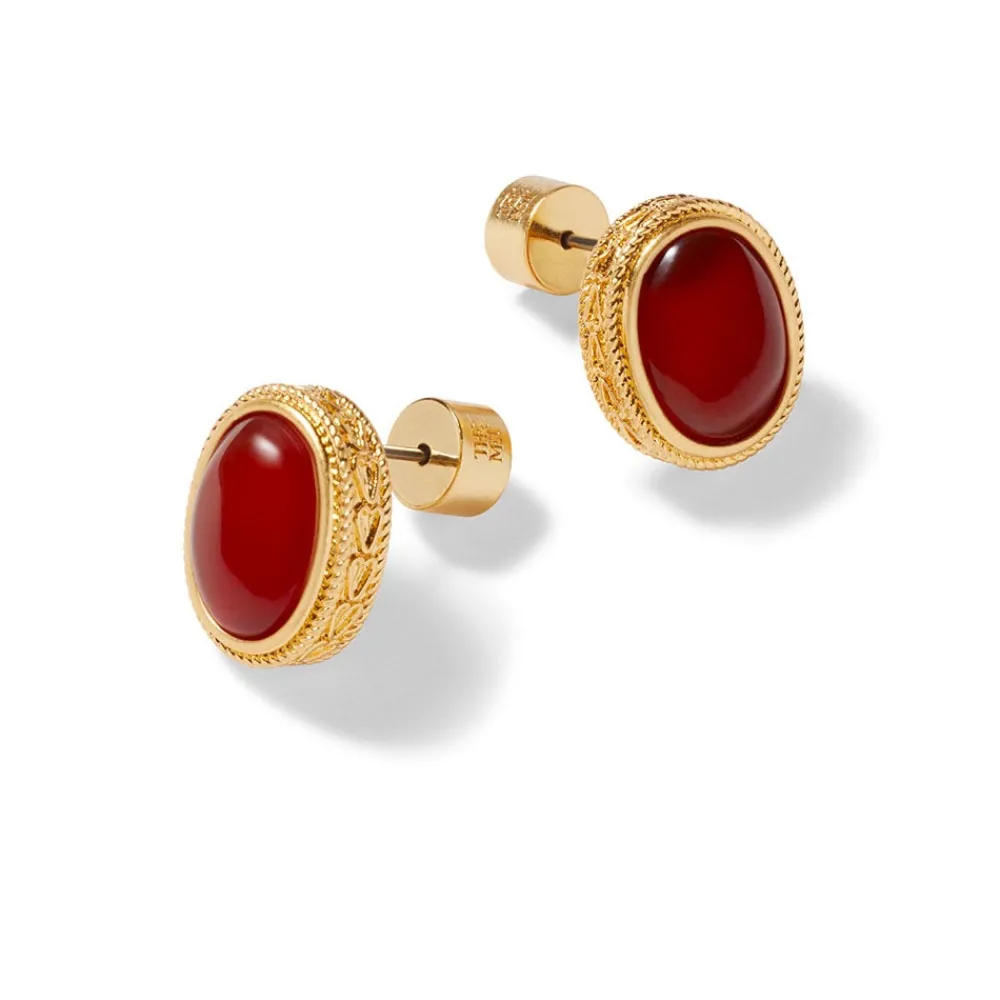 classical_carnelian_stud_earrings_3.webp Classical Carnelian Stud Earrings*The Met Store Fashion