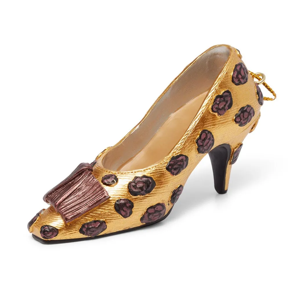 cocoa_rose_pump_shoe_ornament_3.webp Cocoa Rose Pump Shoe Ornament*The Met Store Best Sale