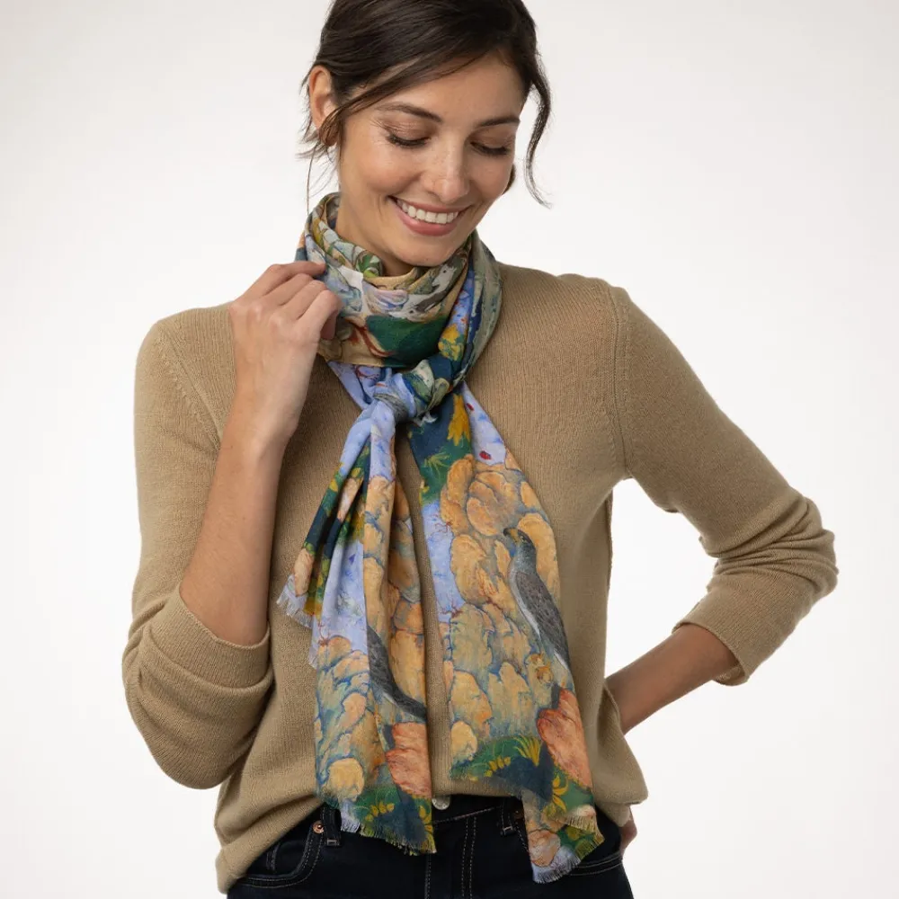 concourse_of_the_birds_oblong_scarf_1.webp Concourse of the Birds Oblong Scarf*The Met Store Clearance