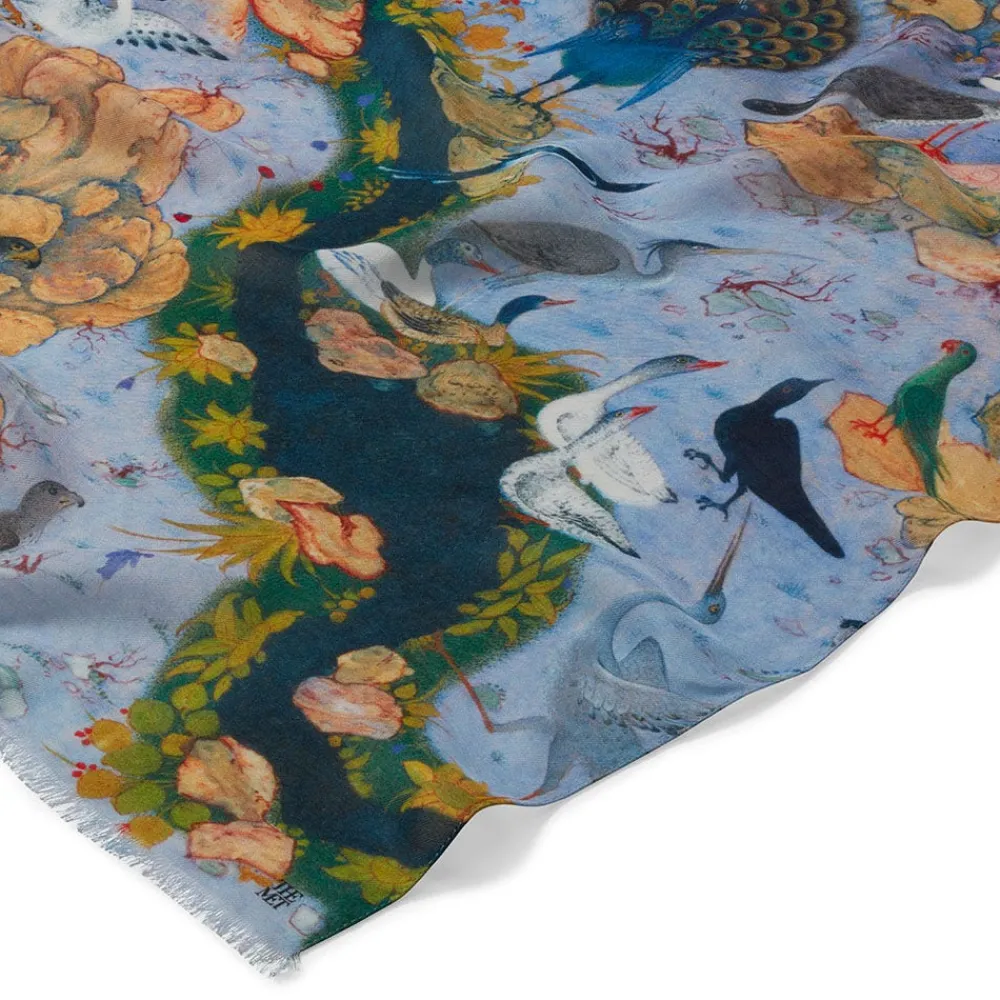 concourse_of_the_birds_oblong_scarf_6.webp Concourse of the Birds Oblong Scarf*The Met Store Clearance