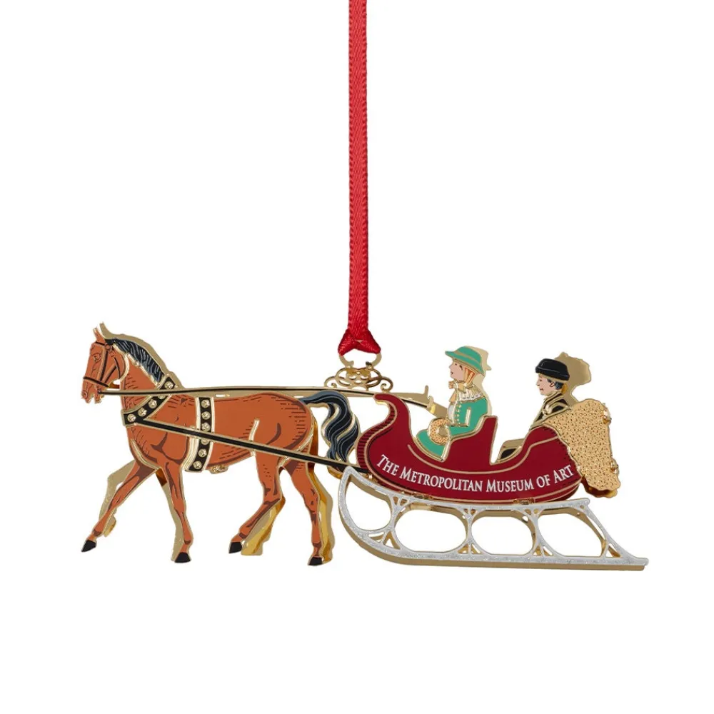 currier__ives_winter_sleigh_ornament_1.webp Currier & Ives Winter Sleigh Ornament*The Met Store New