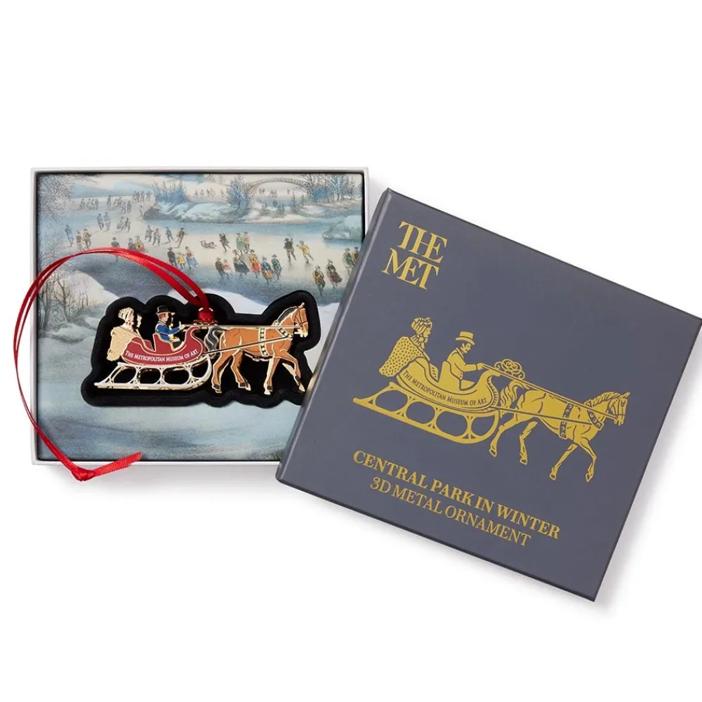 currier__ives_winter_sleigh_ornament_2.webp Currier & Ives Winter Sleigh Ornament*The Met Store New