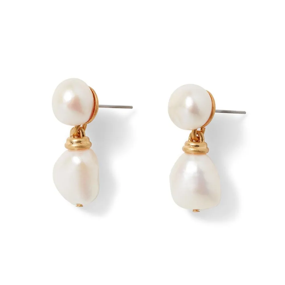 cypriot_twist_pearl_doubledrop_earrings_2.webp Cypriot Twist Pearl Double-Drop Earrings*The Met Store Outlet