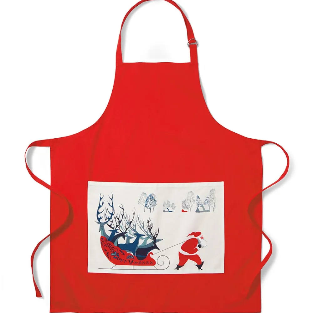earle_santa_and_deer_apron_with_pocket_0.webp Earle Santa and Deer Apron with Pocket*The Met Store Fashion