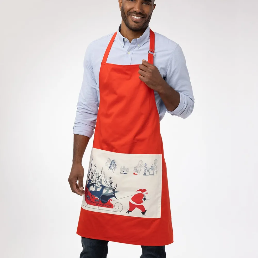 earle_santa_and_deer_apron_with_pocket_2.webp Earle Santa and Deer Apron with Pocket*The Met Store Fashion
