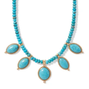Egyptian Hathor Turquoise Multi-Drop Necklace*The Met Store Cheap