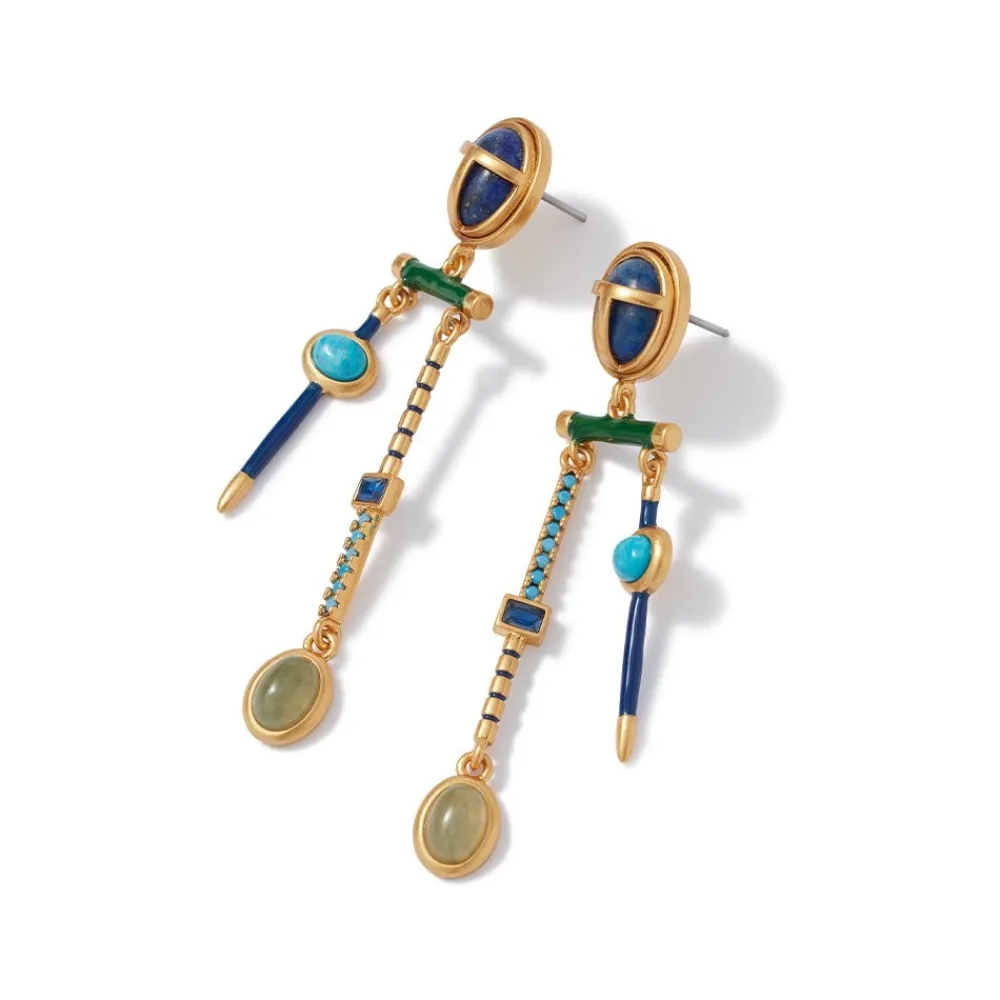egyptian_heart_scarab_chandelier_earrings_2.webp Egyptian Heart Scarab Chandelier Earrings*The Met Store Store