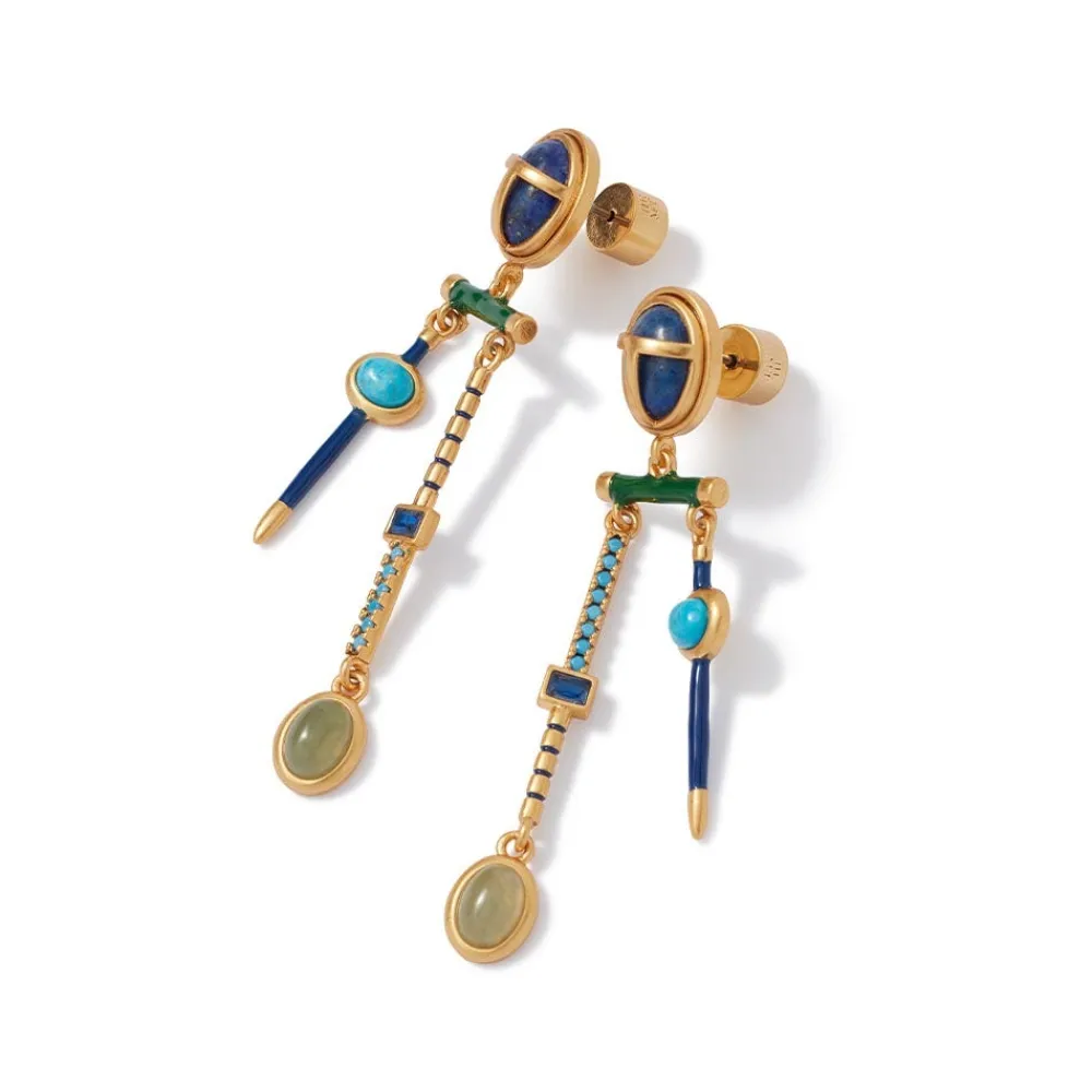 egyptian_heart_scarab_chandelier_earrings_3.webp Egyptian Heart Scarab Chandelier Earrings*The Met Store Store