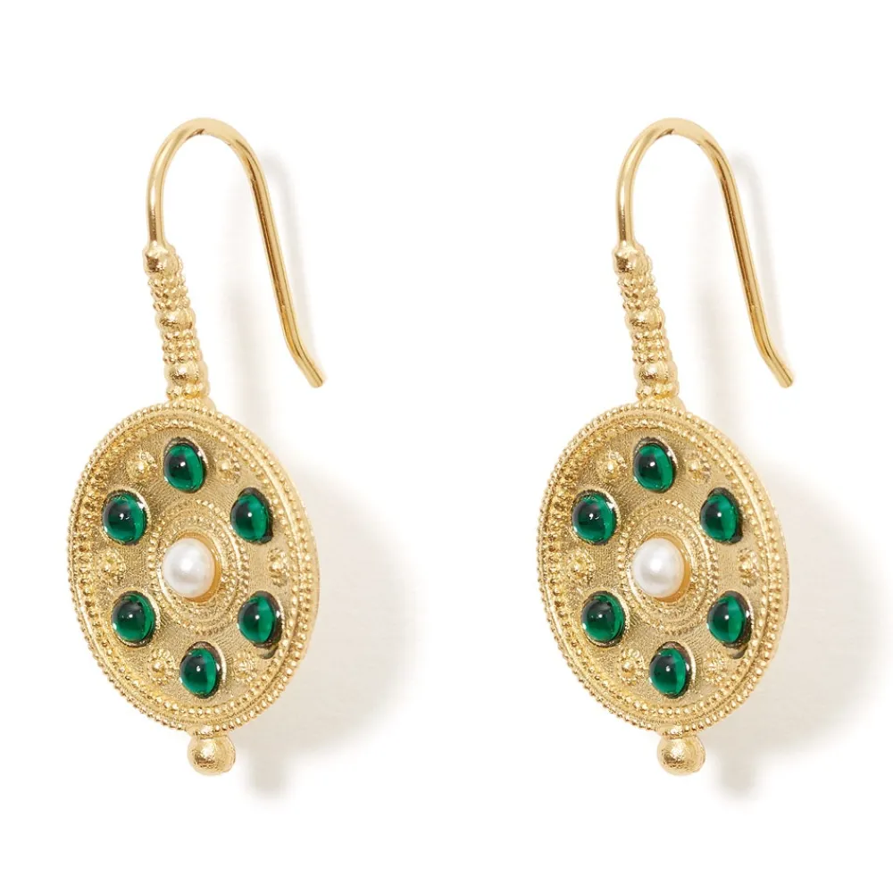 embellished_disc_drop_earrings_1.webp Embellished Disc Drop Earrings*The Met Store Hot