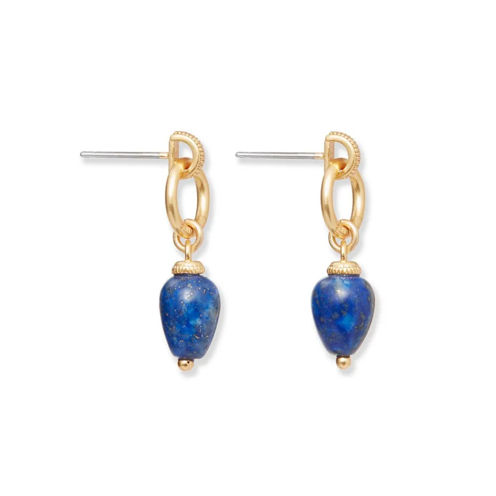 etruscan_lapis_doorknocker_earrings_1.webp Etruscan Lapis Doorknocker Earrings*The Met Store Best Sale