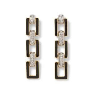 European Buckle Enamel Collar Necklace and Drop Earrings Set*The Met Store Discount