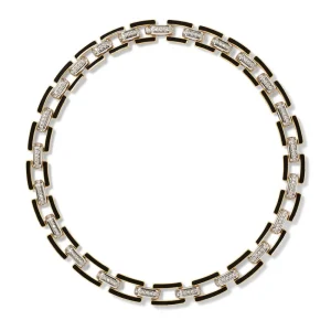 European Buckle Enamel Collar Necklace and Drop Earrings Set*The Met Store Discount
