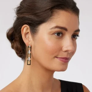 European Buckle Enamel Drop Earrings*The Met Store New
