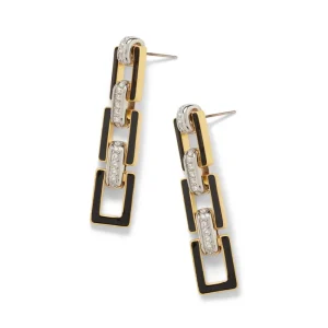 European Buckle Enamel Drop Earrings*The Met Store New
