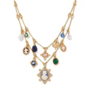 European Cameo Charm Necklace and Drop Earrings Set*The Met Store Flash Sale