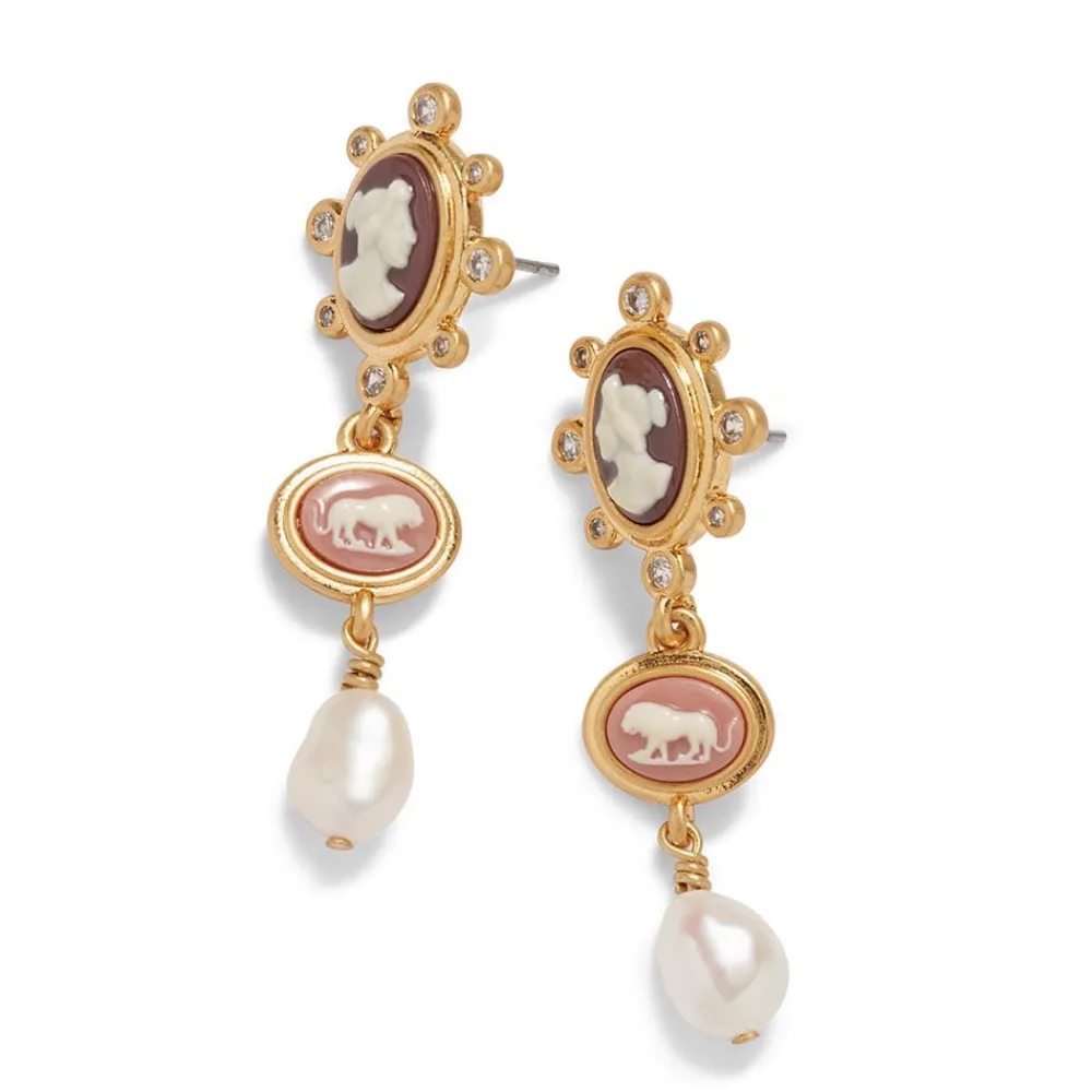 european_cameo_charm_necklace_and_drop_earrings_set_5.webp European Cameo Charm Necklace and Drop Earrings Set*The Met Store Flash Sale