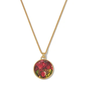 Favrile Tulip Enamel Pendant Necklace*The Met Store Sale