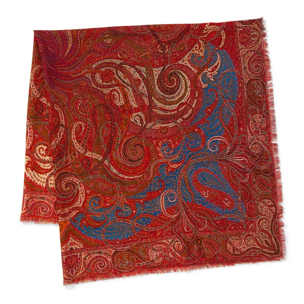 four_seasons_paisley_square_wool_scarf_4.webp Four Seasons Paisley Square Wool Scarf*The Met Store Discount