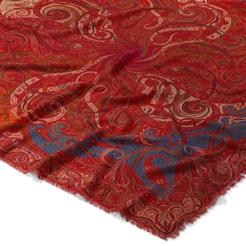 four_seasons_paisley_square_wool_scarf_5.webp Four Seasons Paisley Square Wool Scarf*The Met Store Discount