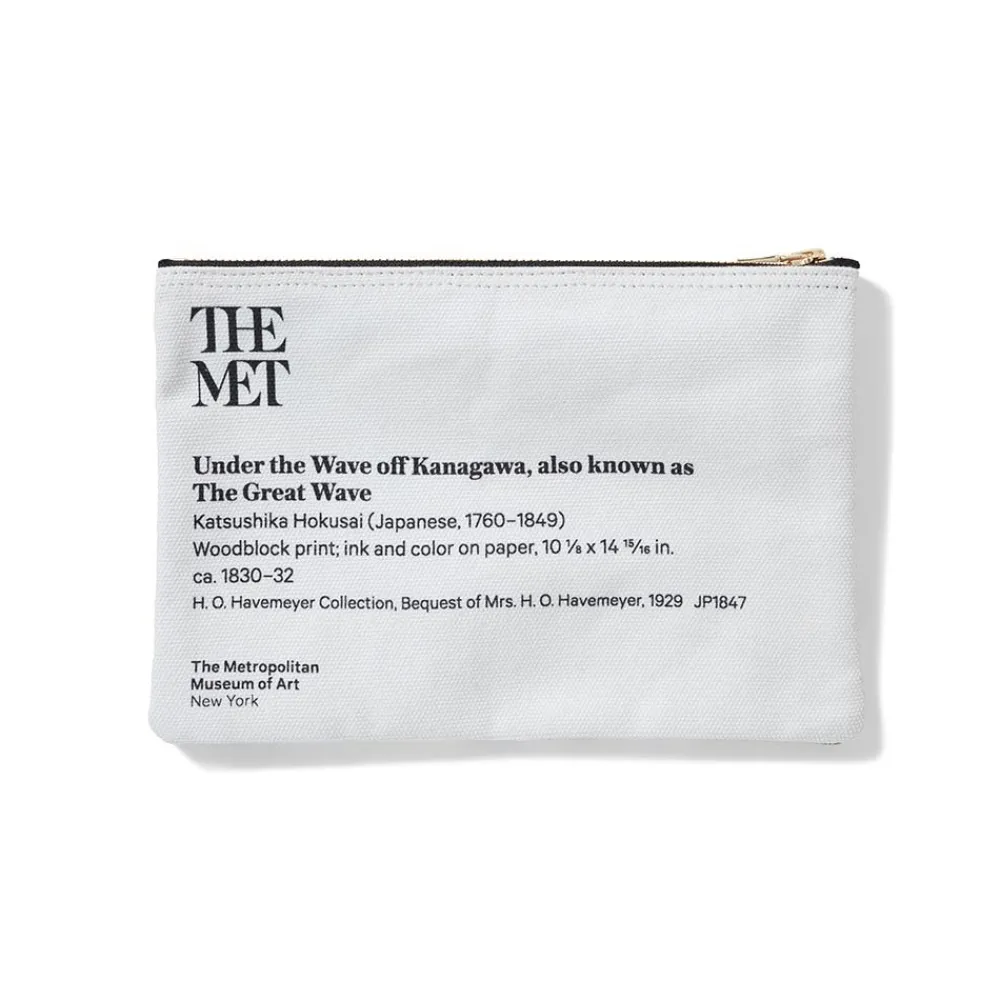 hokusai_great_wave_zip_pouch_1.webp Hokusai Great Wave Zip Pouch*The Met Store Online