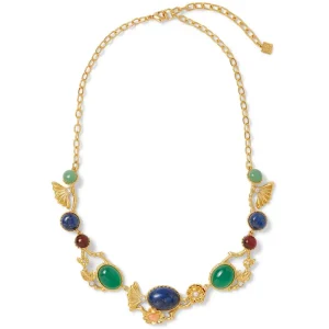 Japanese Imari Collar Necklace and Linear Drop Earrings Set*The Met Store Clearance