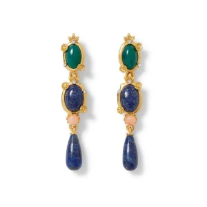 Japanese Imari Linear Drop Earrings*The Met Store New