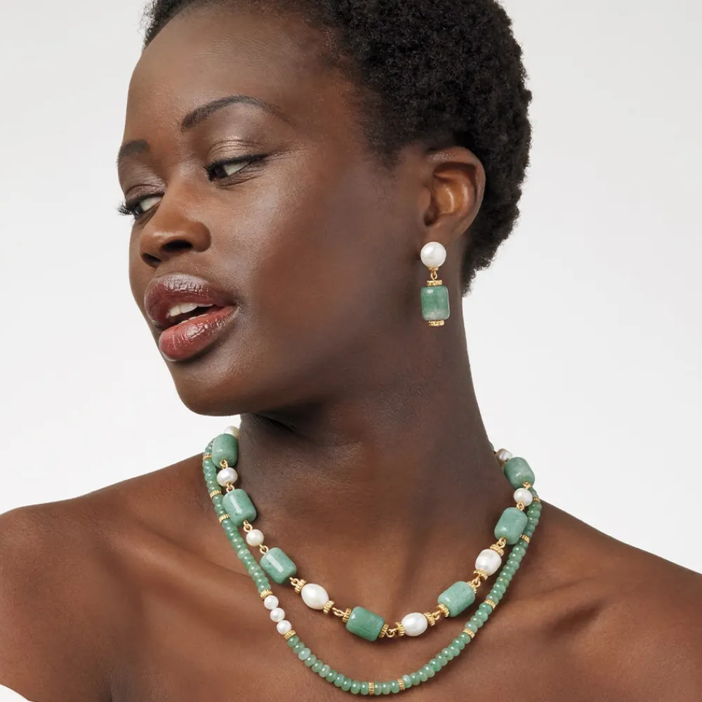 karavas_gems_largebead_aventurine_and_pearl_necklace_and_drop_earrings_set_1.webp Karavas Gems Large-Bead Aventurine and Pearl Necklace and Drop Earrings Set*The Met Store Outlet