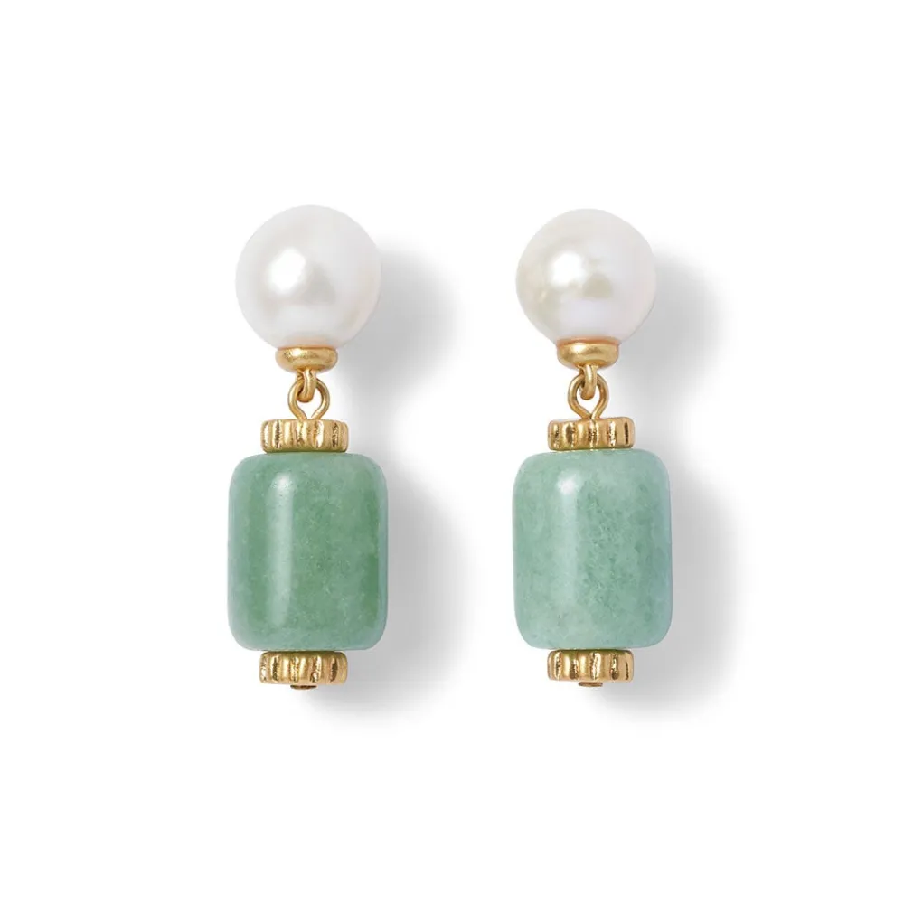 karavas_gems_largebead_aventurine_and_pearl_necklace_and_drop_earrings_set_4.webp Karavas Gems Large-Bead Aventurine and Pearl Necklace and Drop Earrings Set*The Met Store Outlet