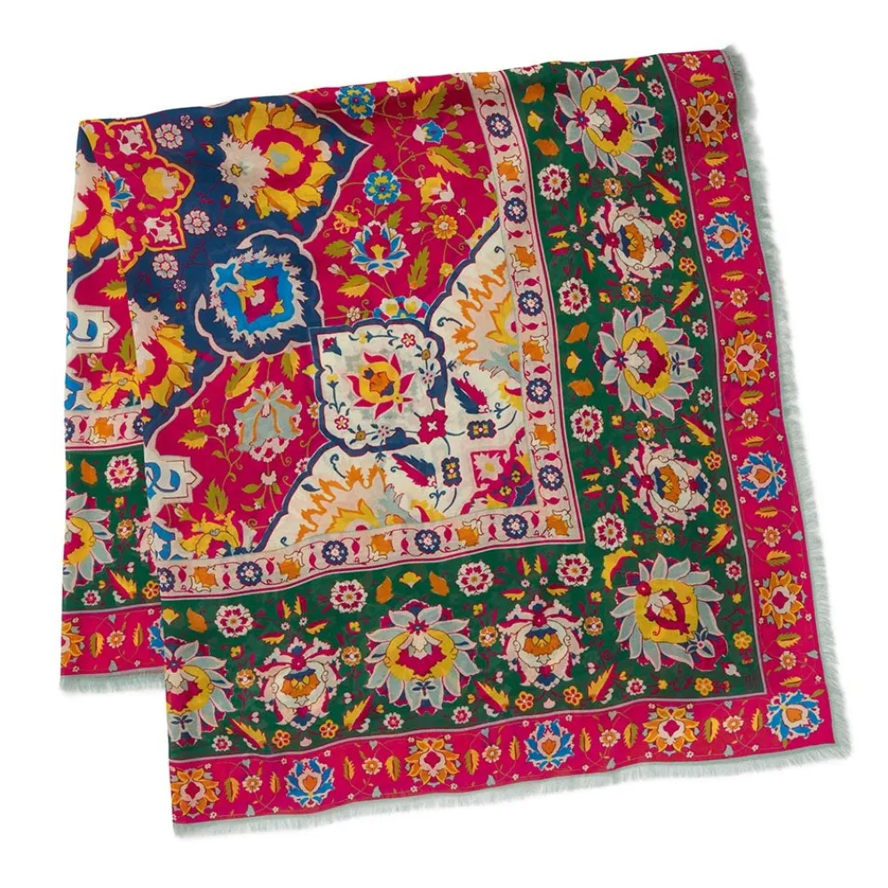 kashan_carpet_square_scarf_3.webp Kashan Carpet Square Scarf*The Met Store Discount