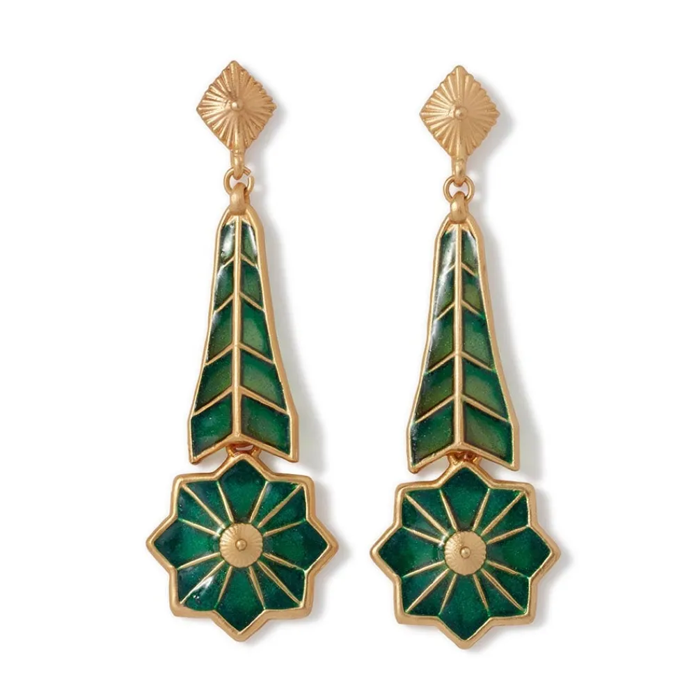 lotus_pagoda_pliquejour_long_drop_earrings_0.webp Lotus Pagoda Plique-à-Jour Long Drop Earrings*The Met Store New