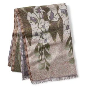 Louis C. Tiffany Gladioli Wool-Blend Shawl*The Met Store New