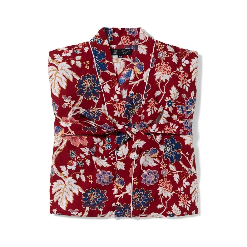 lyon_floral_cotton_womens_robe_1.webp Lyon Floral Cotton Women's Robe*The Met Store Best Sale