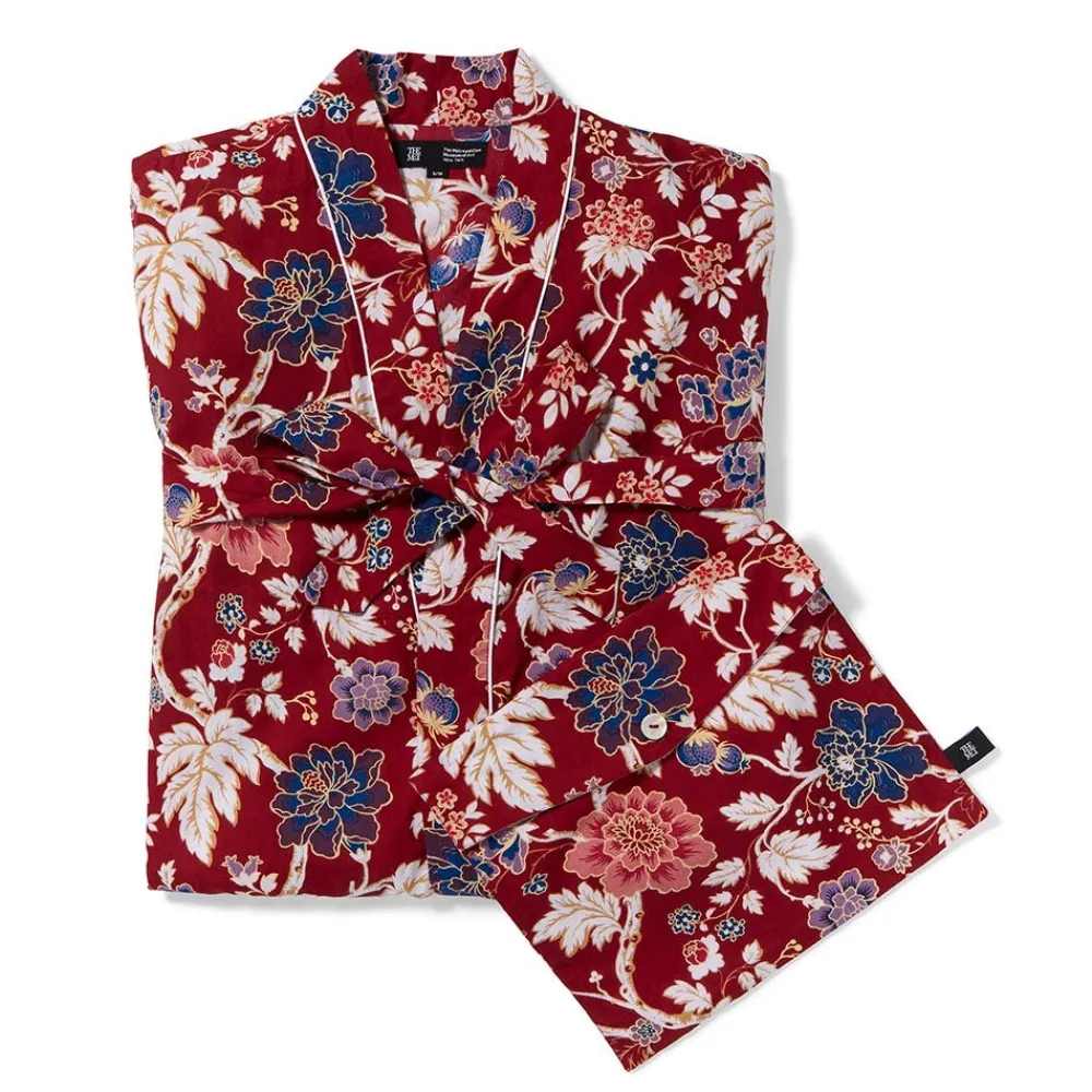 lyon_floral_cotton_womens_robe_2.webp Lyon Floral Cotton Women's Robe*The Met Store Best Sale