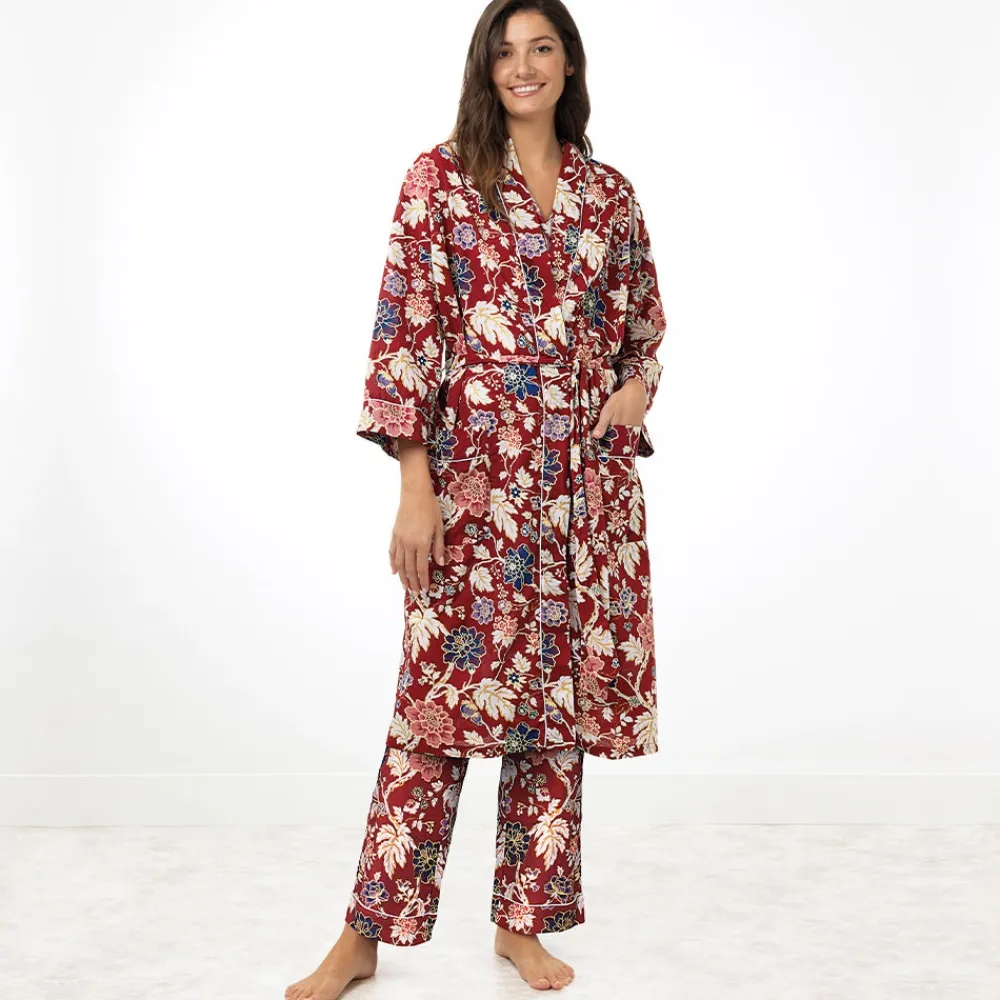 lyon_floral_cotton_womens_robe_4.webp Lyon Floral Cotton Women's Robe*The Met Store Best Sale