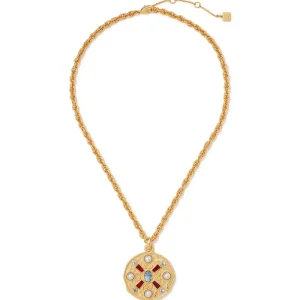 Medieval Stone Medallion Pendant Necklace*The Met Store New