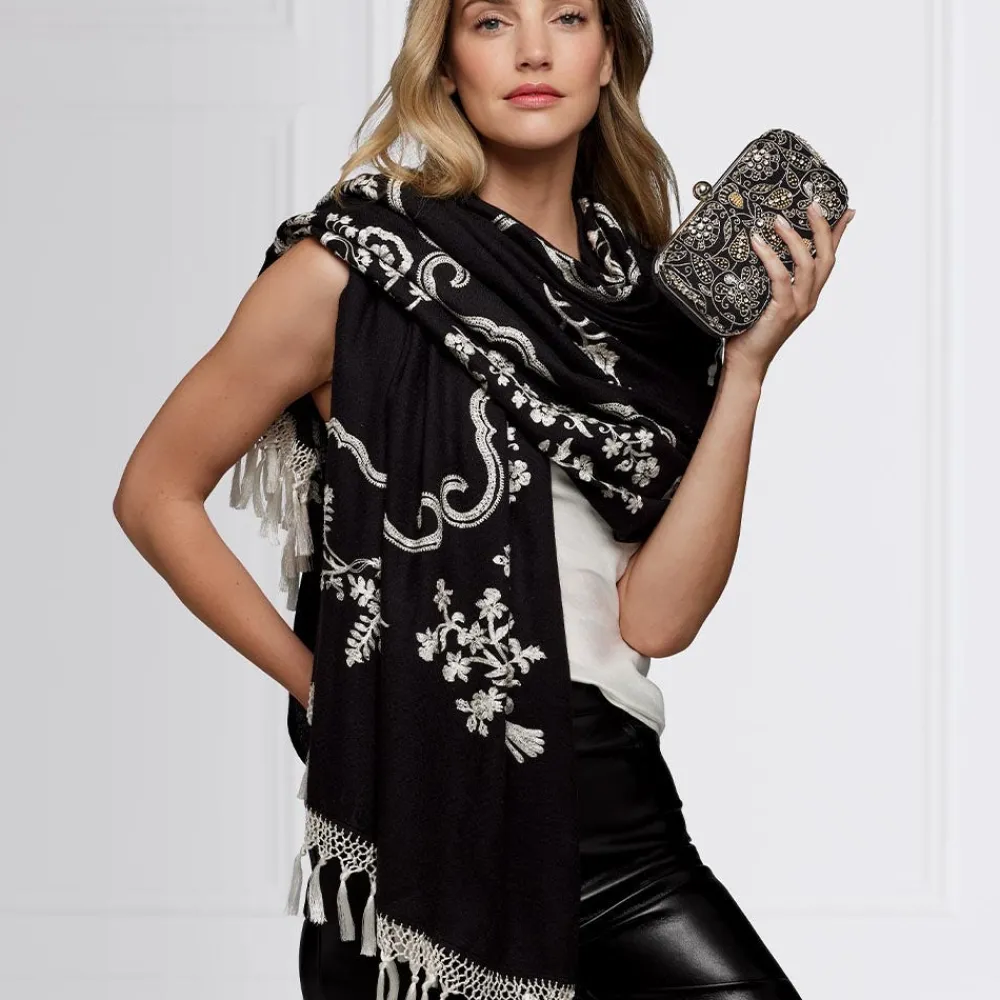 met_florals_embroidered_th_anniversary_shawl_1.webp Met Florals Embroidered 50th Anniversary Shawl*The Met Store Sale