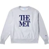 Met Logo Appliquéd Unisex Champion® Sweatshirt*The Met Store Online