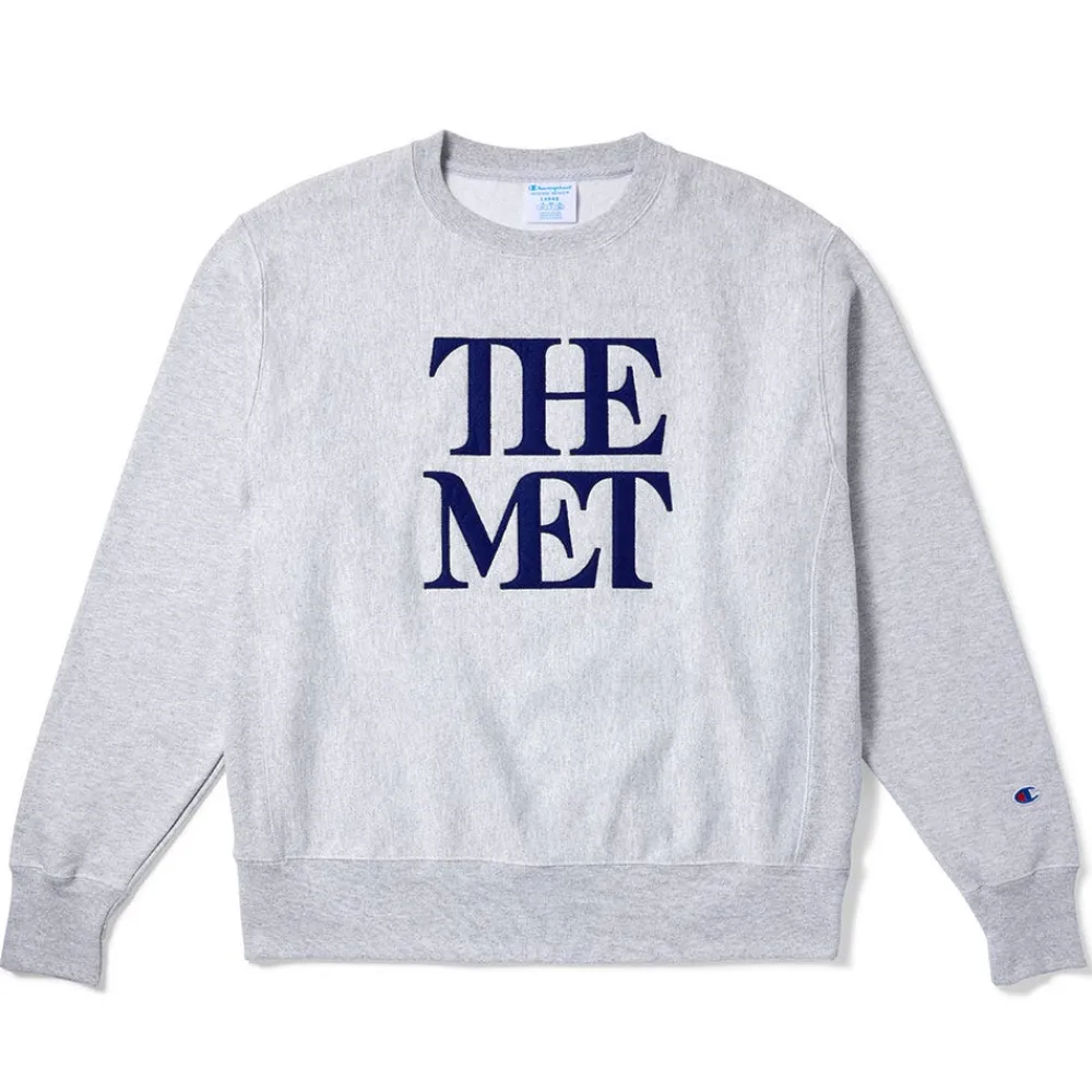 met_logo_appliqud_unisex_champion_sweatshirt_0.webp Met Logo Appliquéd Unisex Champion® Sweatshirt*The Met Store Online