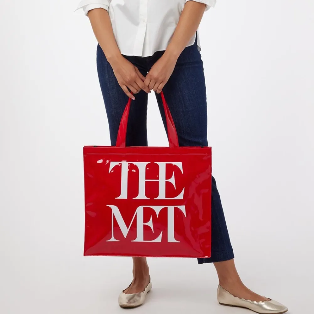 met_logo_vinyl_tote_11.webp Met Logo Vinyl Tote*The Met Store Sale
