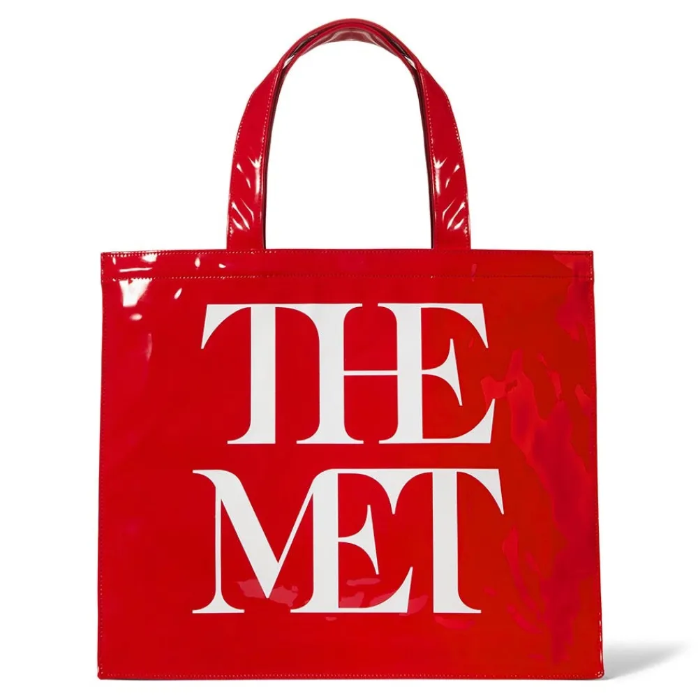 met_logo_vinyl_tote_9.webp Met Logo Vinyl Tote*The Met Store Sale