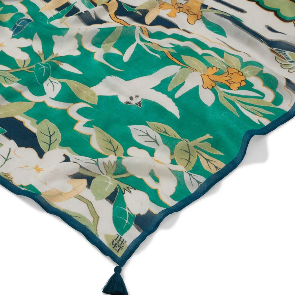 ming_birds_and_flowering_branches_oversize_oblong_scarf_5.webp Ming Birds and Flowering Branches Oversize Oblong Scarf*The Met Store Best Sale