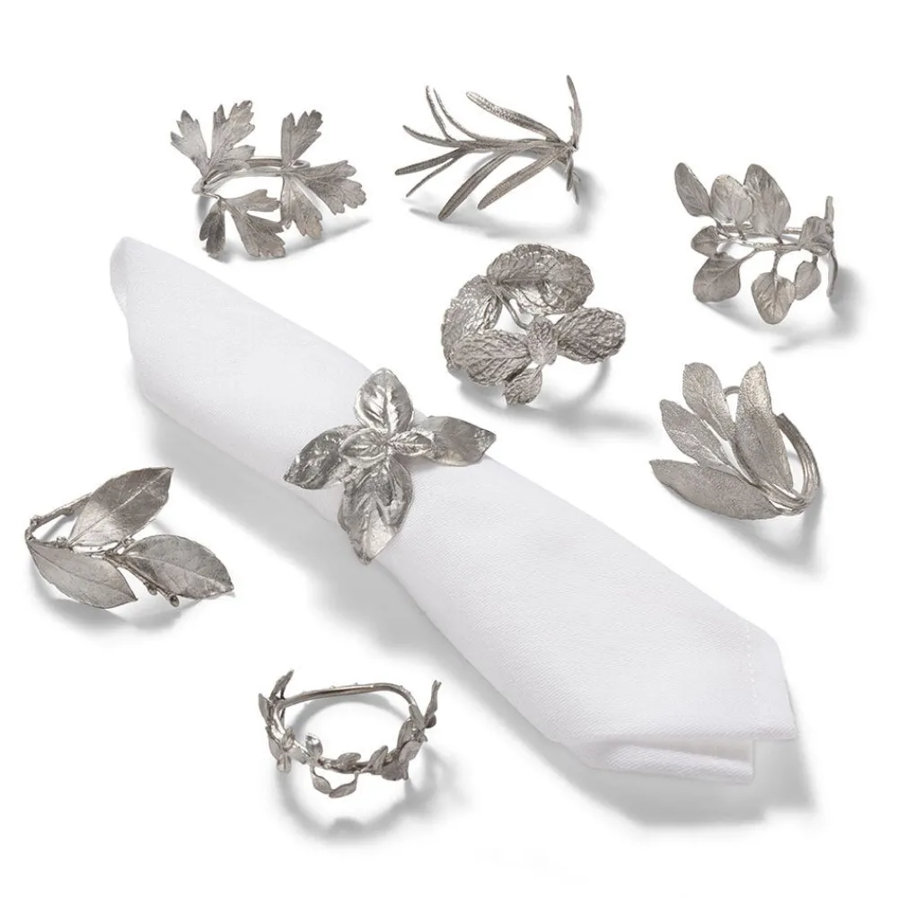 mixed_herb_napkin_ring_set_2.webp Mixed Herb Napkin Ring Set*The Met Store Flash Sale