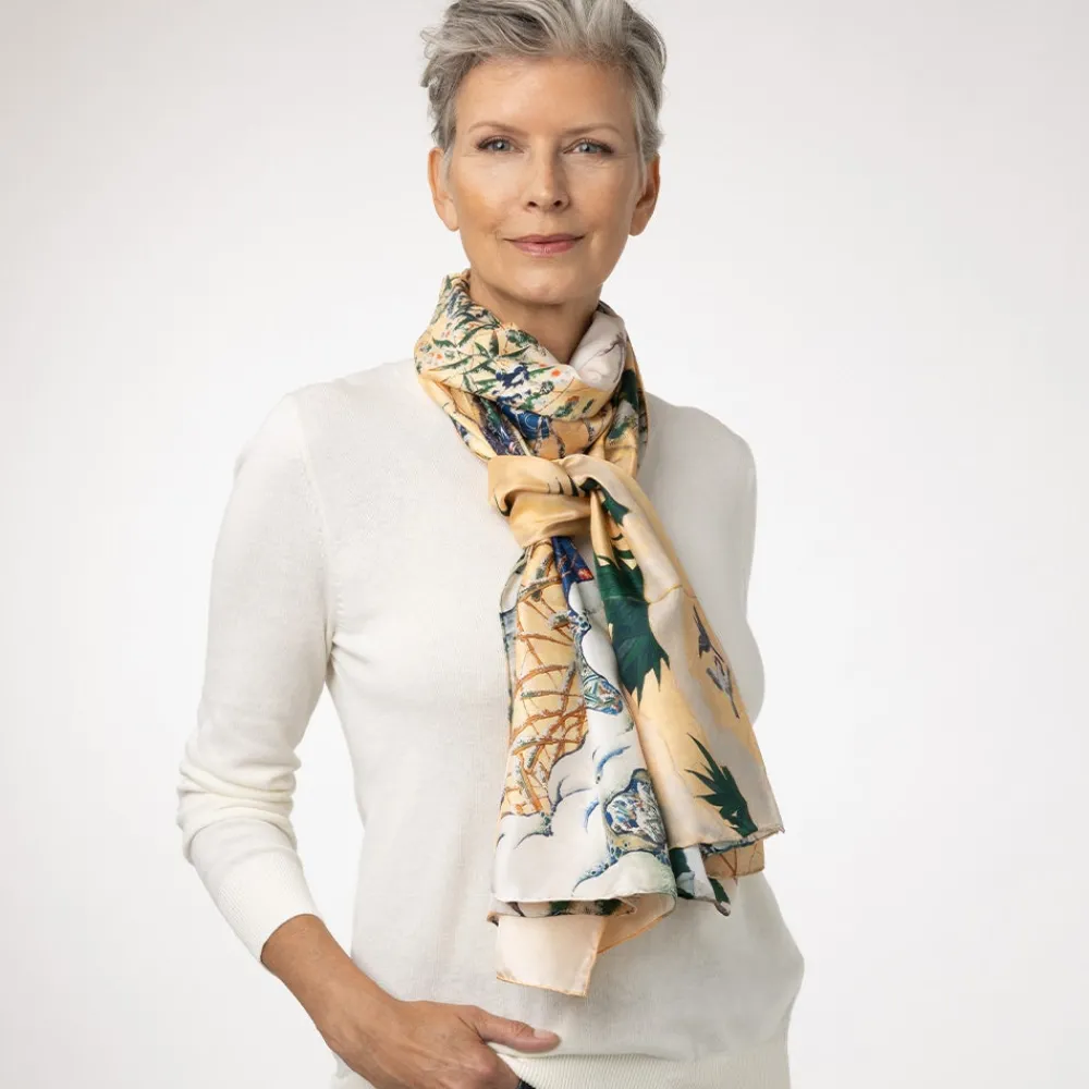 momoyama_cranes_and_flowers_oversize_silk_shawl_2.webp Momoyama Cranes and Flowers Oversize Silk Shawl*The Met Store Hot