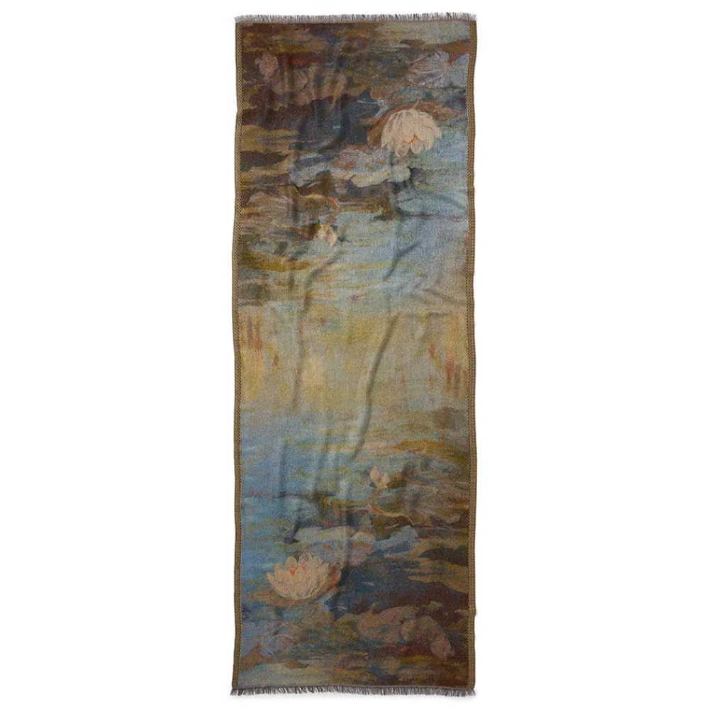 monet_bridge_and_water_lilies_shawl_2.webp Monet Bridge and Water Lilies Shawl*The Met Store Fashion