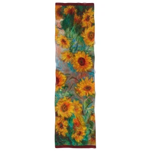 Monet Sunflowers Oblong Silk Scarf*The Met Store Sale