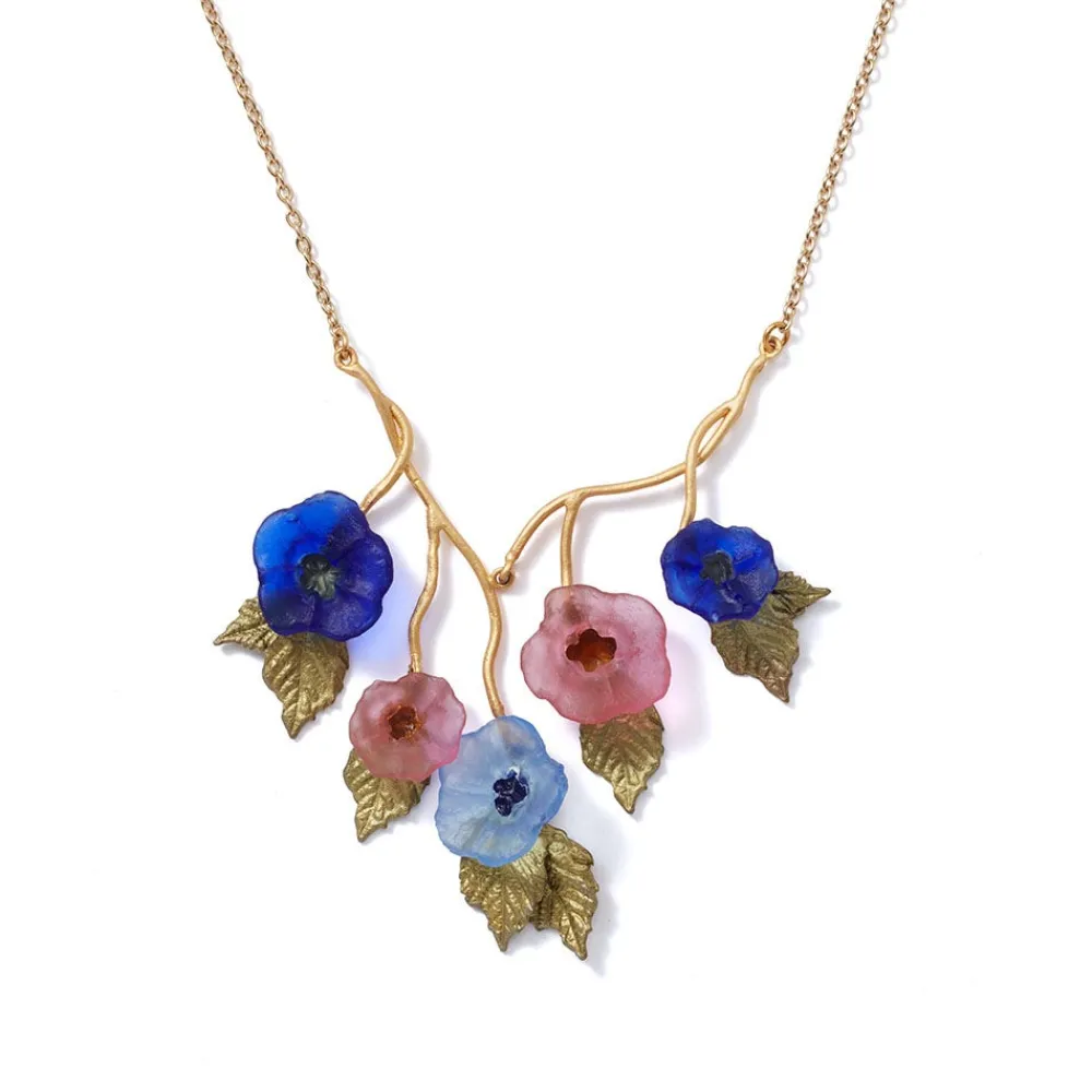 morning_glories_bib_necklace_0.webp Morning Glories Bib Necklace*The Met Store New