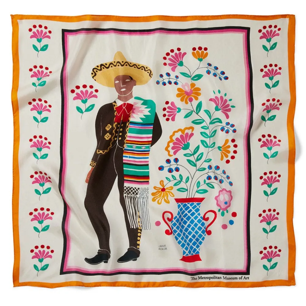mrida_saltillo_dress_silk_neckerchief_0.webp Mérida Saltillo Dress Silk Neckerchief*The Met Store Online
